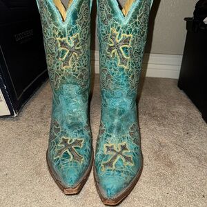 Corral Turquoise Western Boots